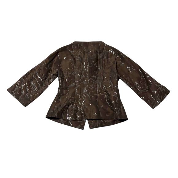 NWT Escada Jacket - Black Metallic 3/4 Sleeve - Size 10 - Picture 2 of 16